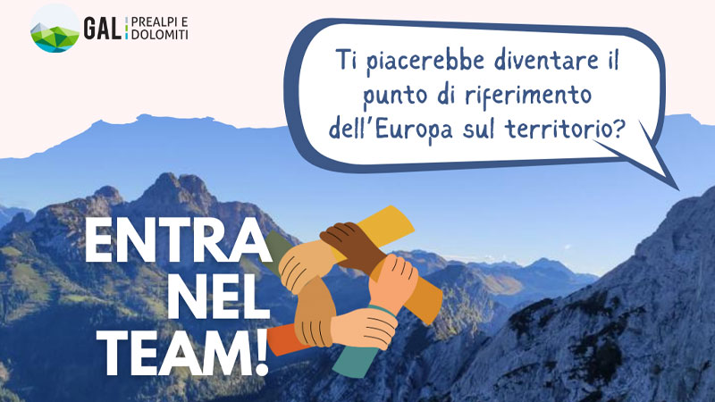 ENTRA NEL TEAM! Il GAL cerca un Coordinatore del Centro Europe Direct Montagna Veneta