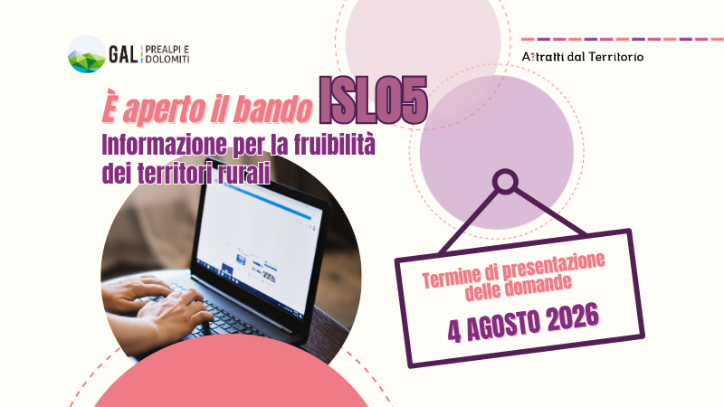 Bando ISL05 GAL Prealpi e Dolomiti